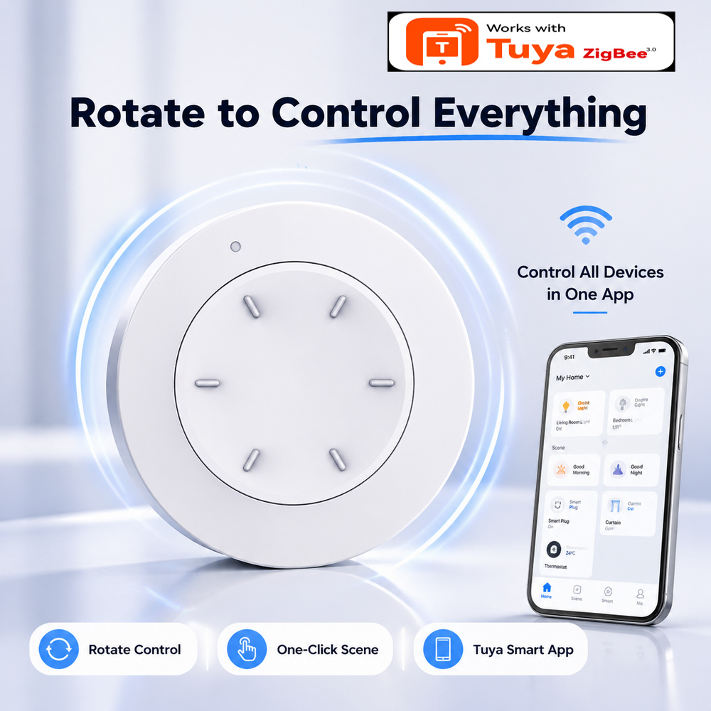 Home Automation Technology - Smart ZigBee Knob Switch Work with