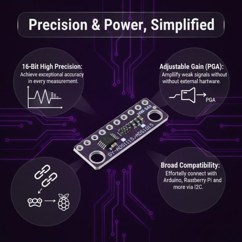 ADS1115 Adjustable Gain 16Bit  - Diy Home Automation System review and price